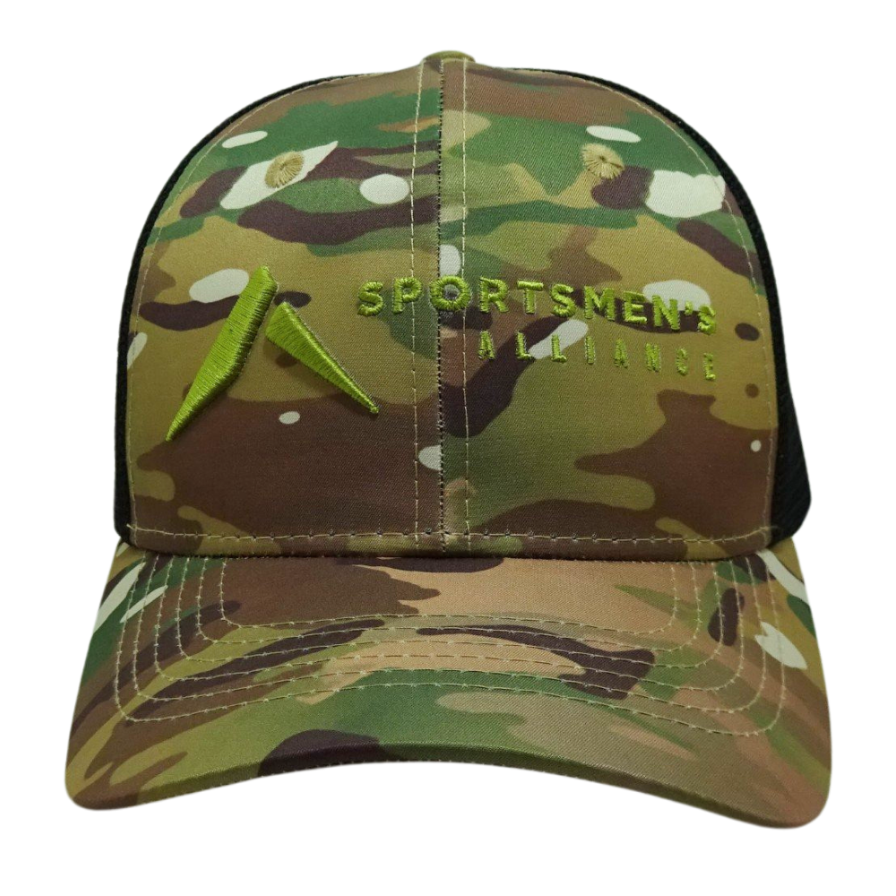 All Camouflage Trucker Hats Structured Custom Mesh Color 3D Embroidery Logo Curved Brim Plastic Single Breasted Buckle Wholesale 6