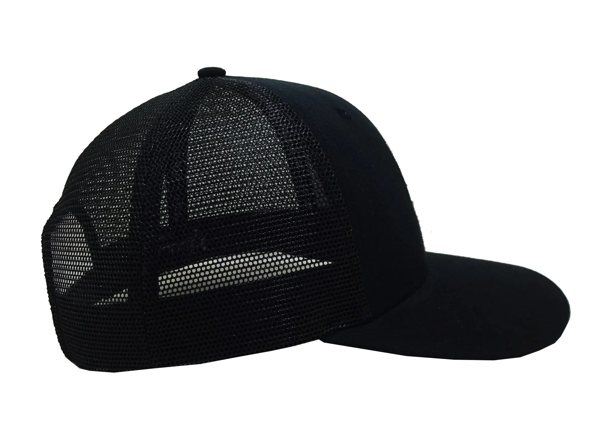 Animal 3D Embroidery 6-Panel Curved Brim High Quality Black Color Medium Profile Cotton and Mesh Fabric Trucker Hat 5