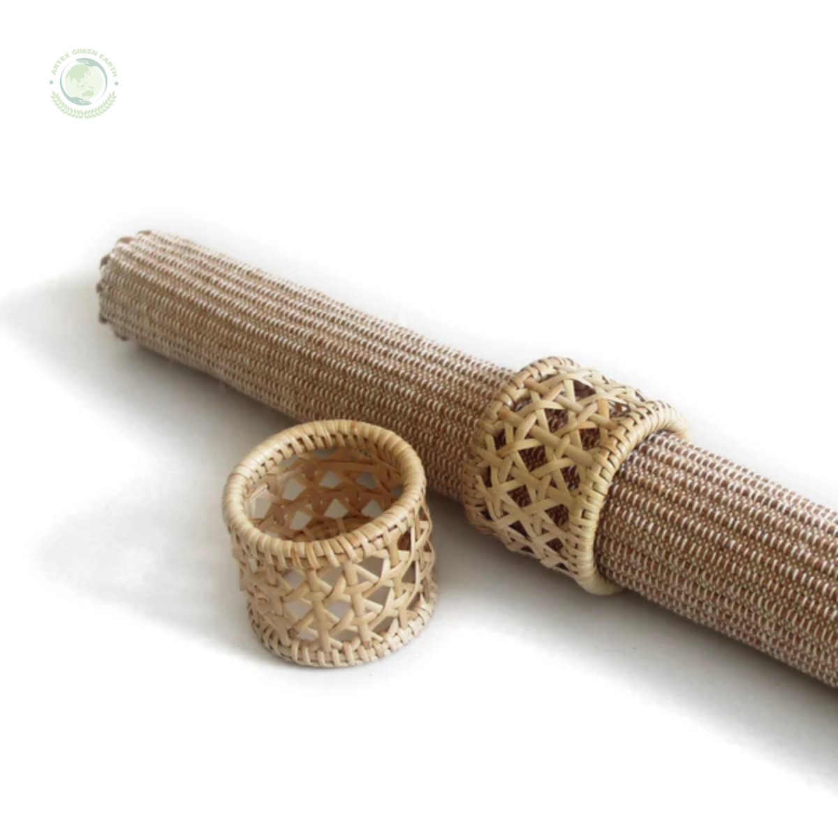 Artistic rattan napkin ring Made in Vietnam Eco-friendly material for home and tableware decoration Wholesale 4
