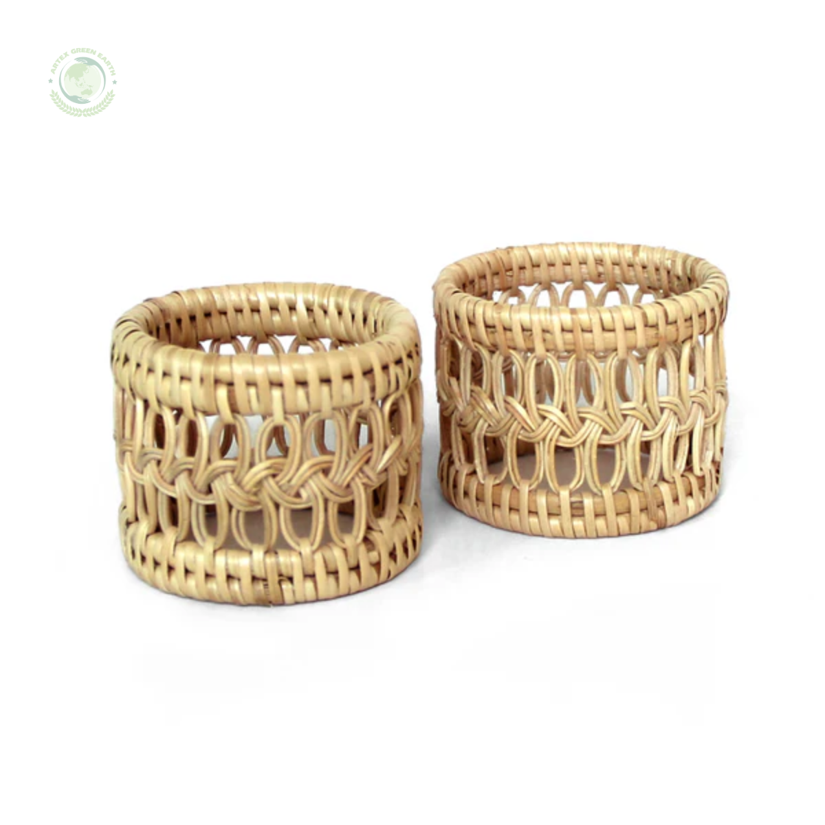 Artistic rattan napkin ring Made in Vietnam Eco-friendly material for home and tableware decoration Wholesale 5