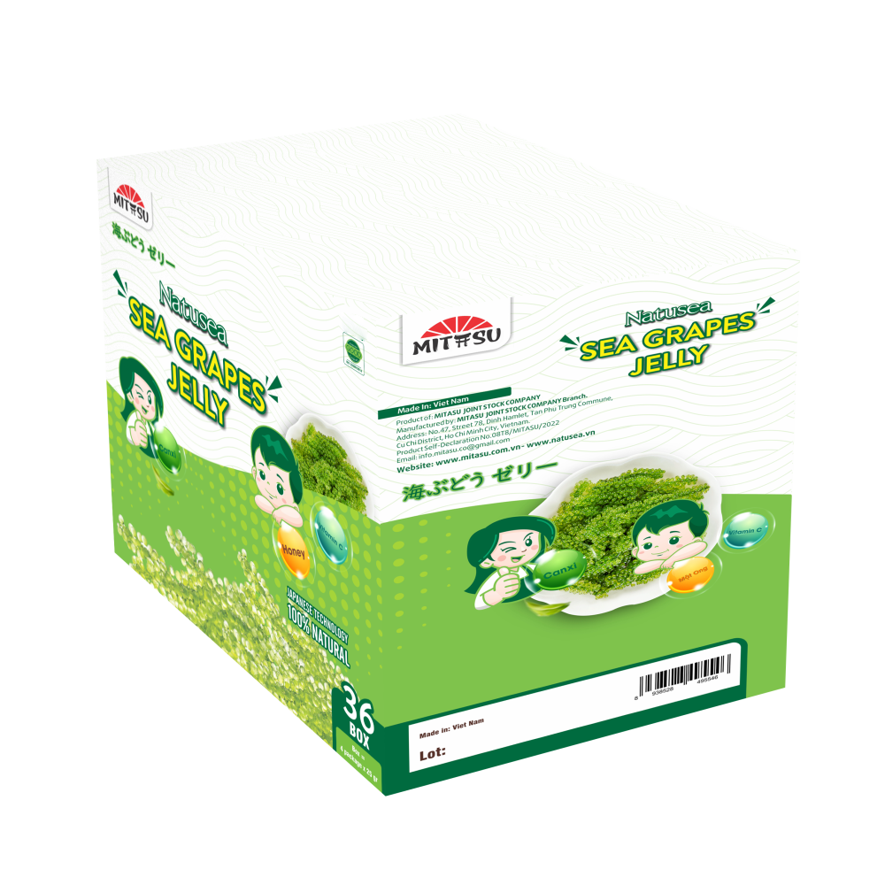 Sea Grapes Jelly Healthy Snack Fast Delivery 250Gr Mitasu Jsc Customized Packaging Made In Vietnam Manufacturer
