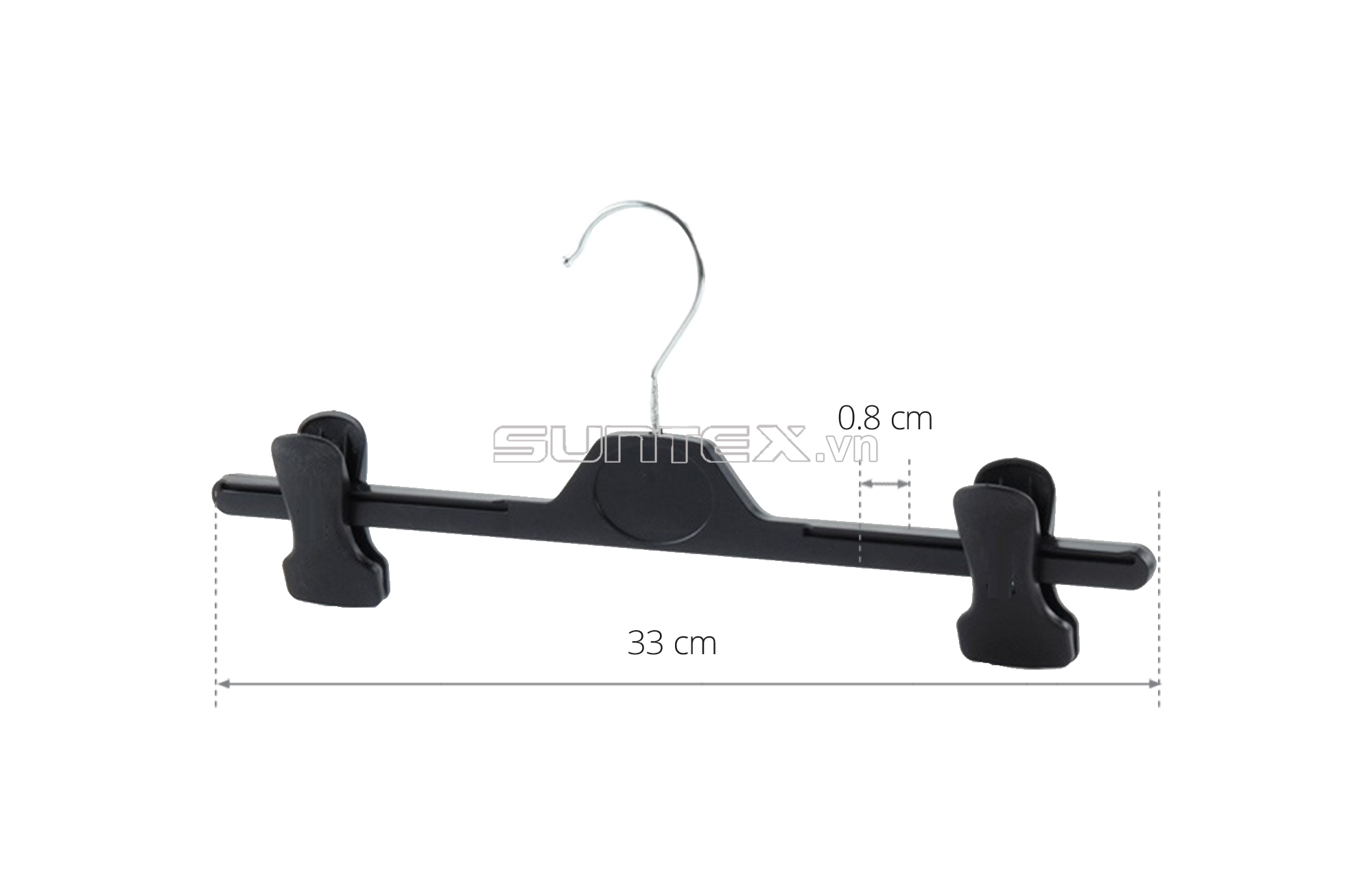 Plastic Hanger Luxury Material Durable Plastic For Clothes 1.2Cm Customized Packaging Vietnam Manufacturer 1