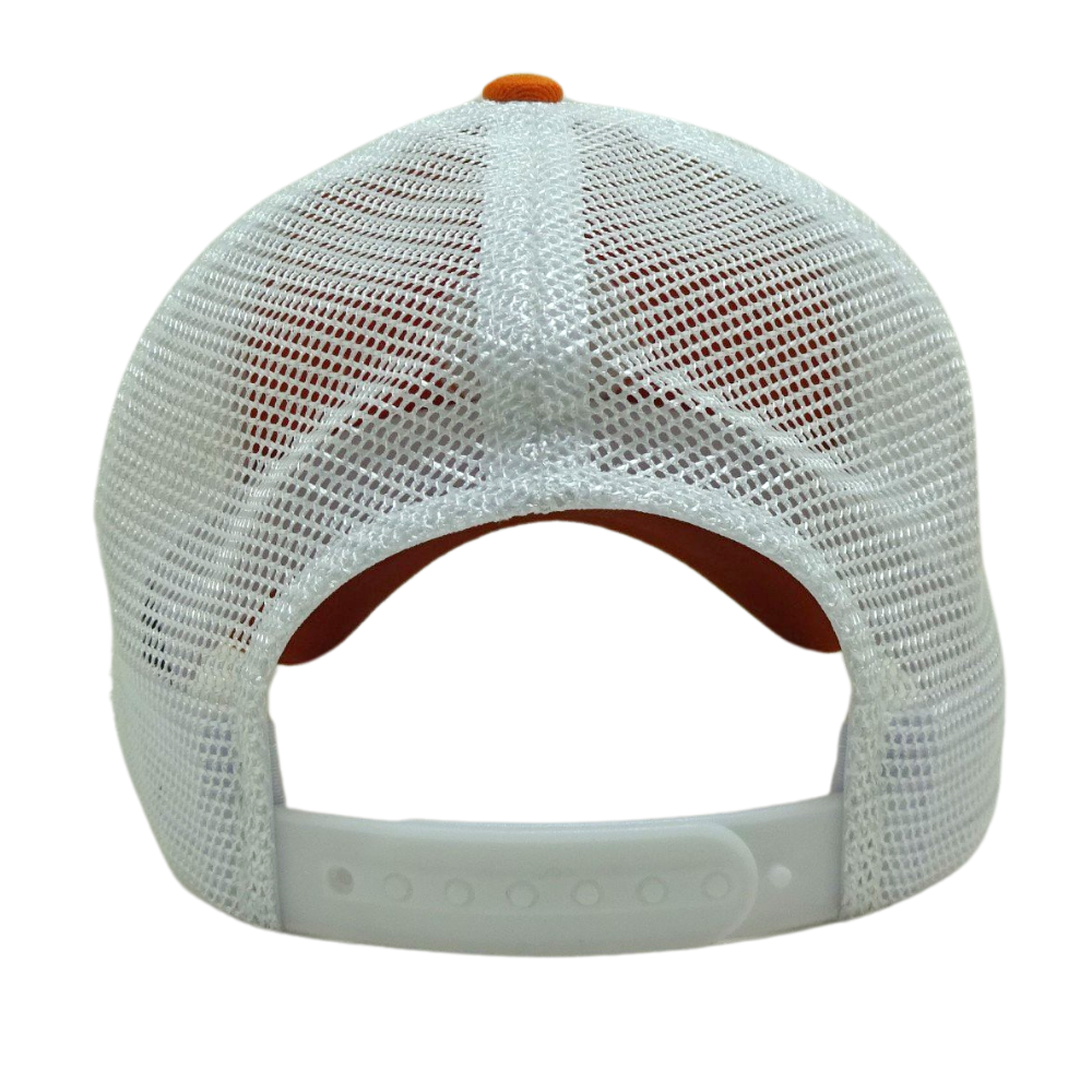 Baseball Trucker Hat 6 Panel Orange White Mesh Printing Logo Embroidery Bolder Single Breasted Buckle Wholesale High Quality OEM 7