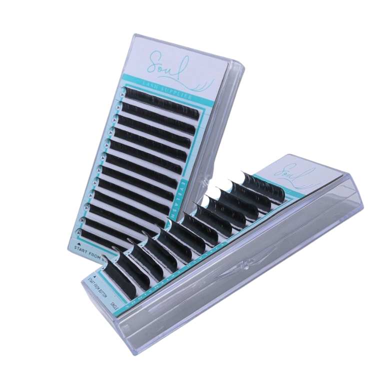 New Soft OEM Private Label Eyelash Extensions Tweezers Mink Classic Pre made Fan Experts in Company Exporting Eyelashes 4