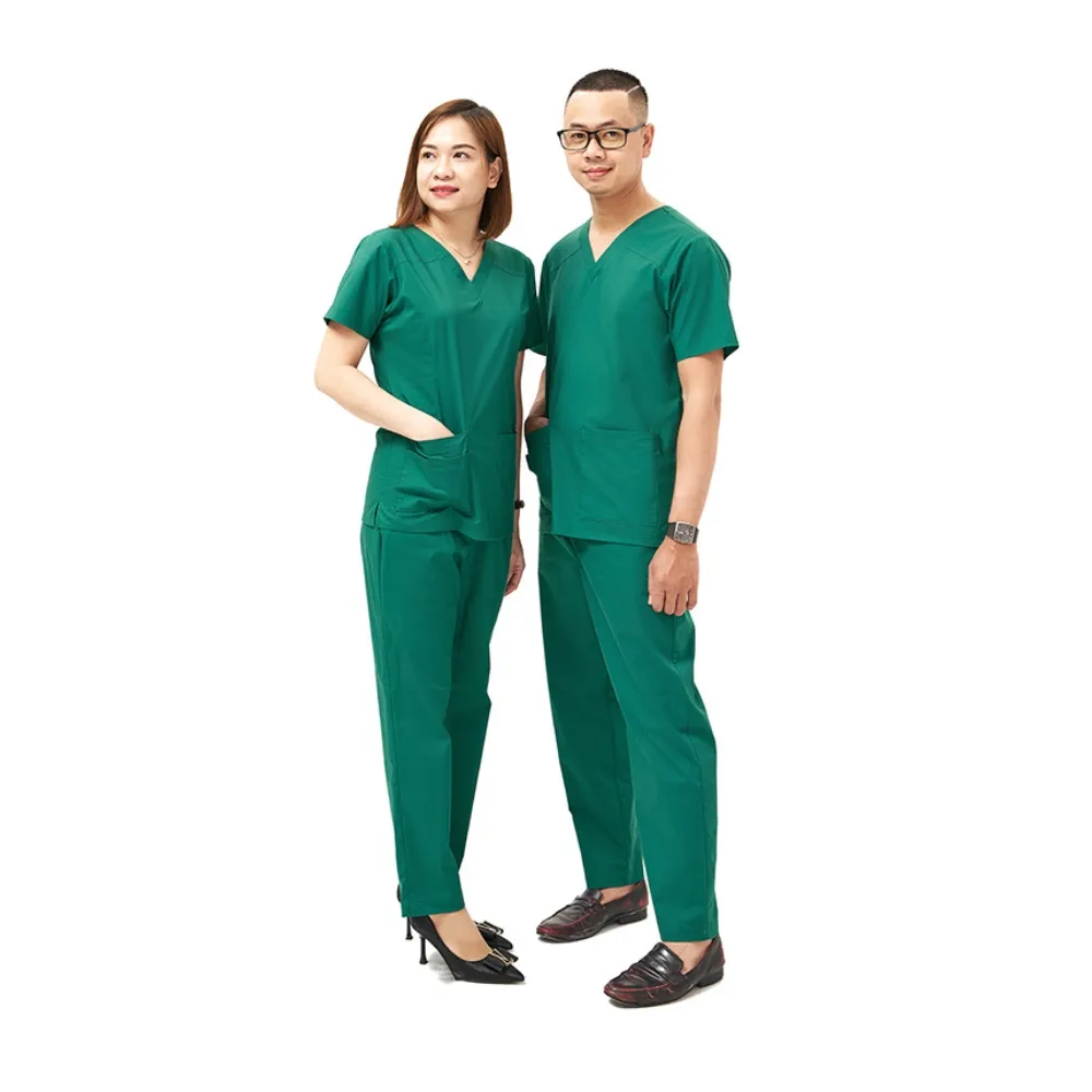 Best Seller Hospital Uniform Scrub Shirt - Color: White - Highest Quality From Medical scrubs manufacturers 4