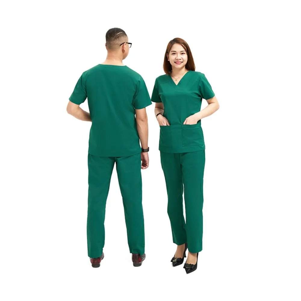 Best Seller Hospital Uniform Scrub Shirt - Color: White - Highest Quality From Medical scrubs manufacturers 6