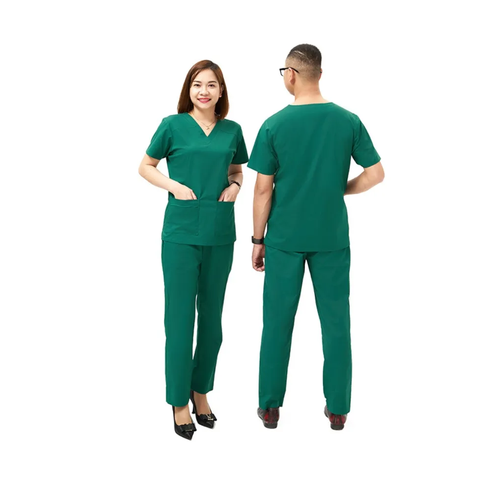 Best Seller Hospital Uniform Scrub Shirt - Color: White - Highest Quality From Medical scrubs manufacturers 5