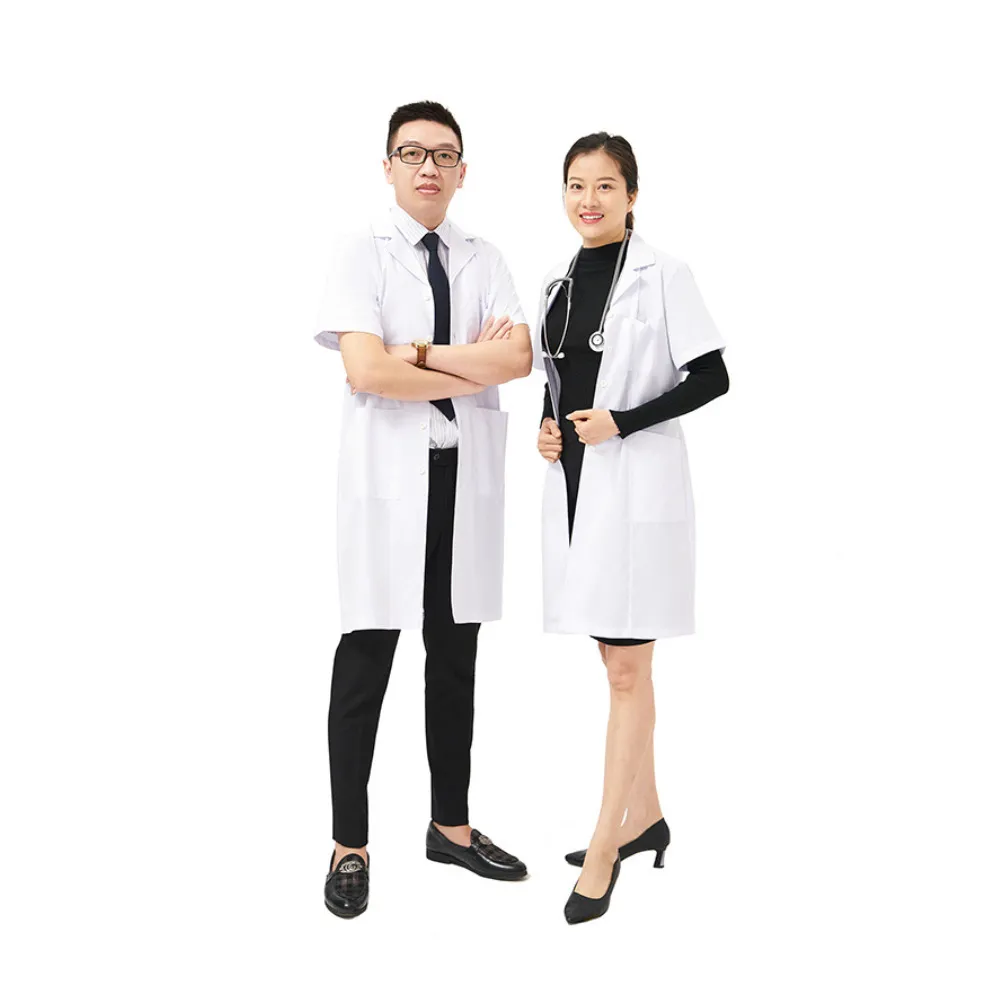 Best Seller Hospital Uniform Scrub Shirt - Color: White - Highest Quality From Medical scrubs manufacturers 1