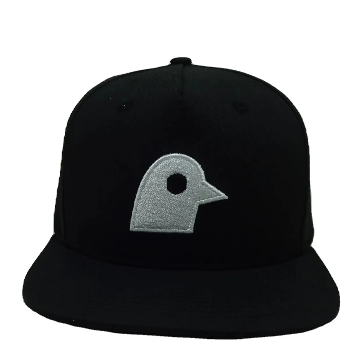 Black Baseball Cap Embroidered with Animal logo Custom Design and Color Gorras Hat Factory 1
