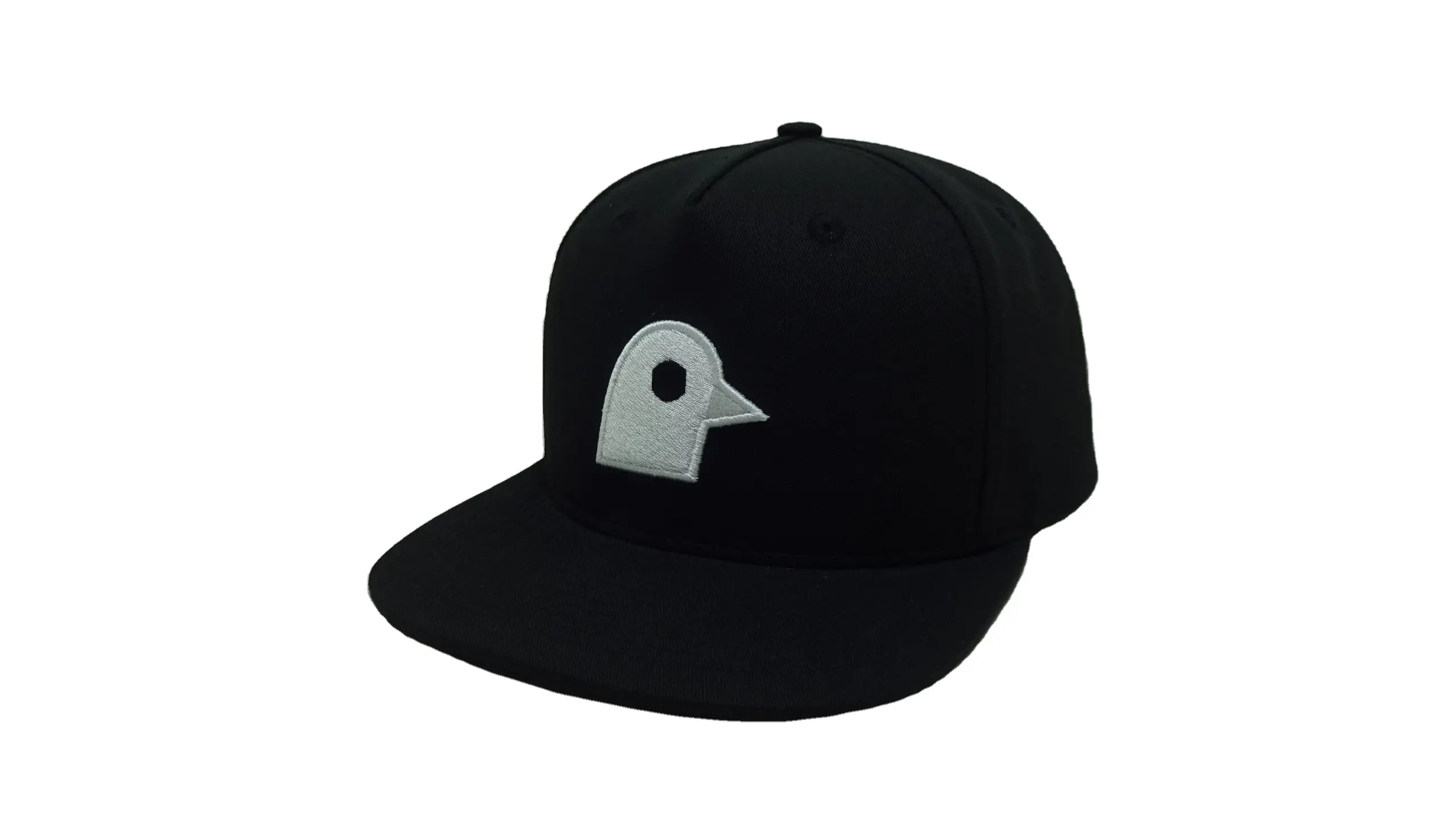 Black Baseball Cap Embroidered with Animal logo Custom Design and Color Gorras Hat Factory 3