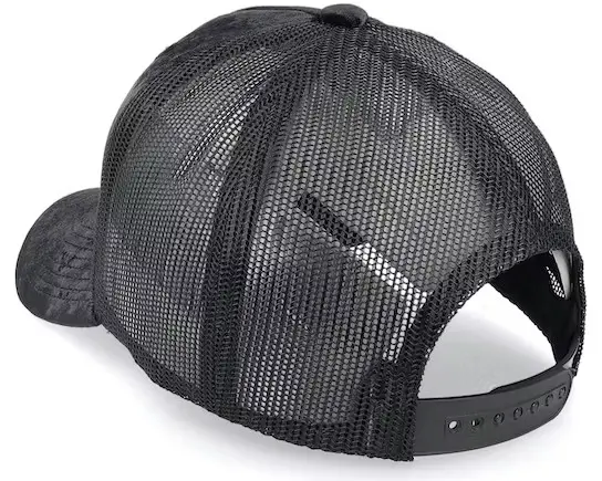 Black Color Velvet Trucker Hat Custom Logo 5-Panel Curved Brim High Quality Medium Profile Wholesale Products Trucker Hat 5