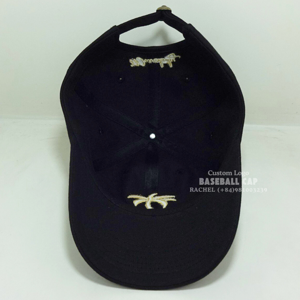 Black Embroidered Baseball Caps 6 Panel Unstructured Curved Brim Coconut Tree Tropical Styles For Brand Promotions Wholesale OEM 4