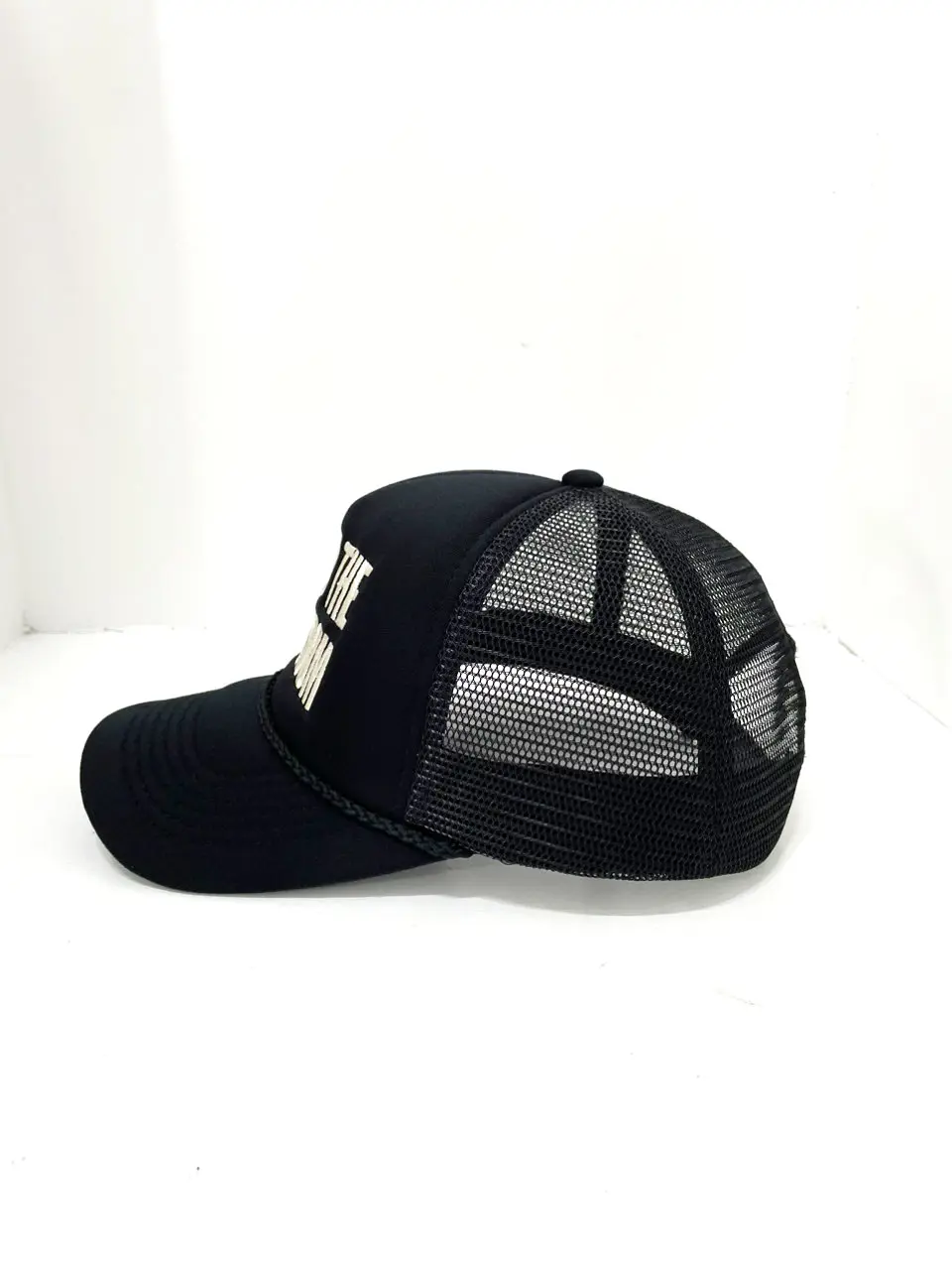 Black Foam Hat Unisex Puff Hat Embroidery Vietnam Promotional Brand Hats for Business Custom Design Free Sample Cost 2