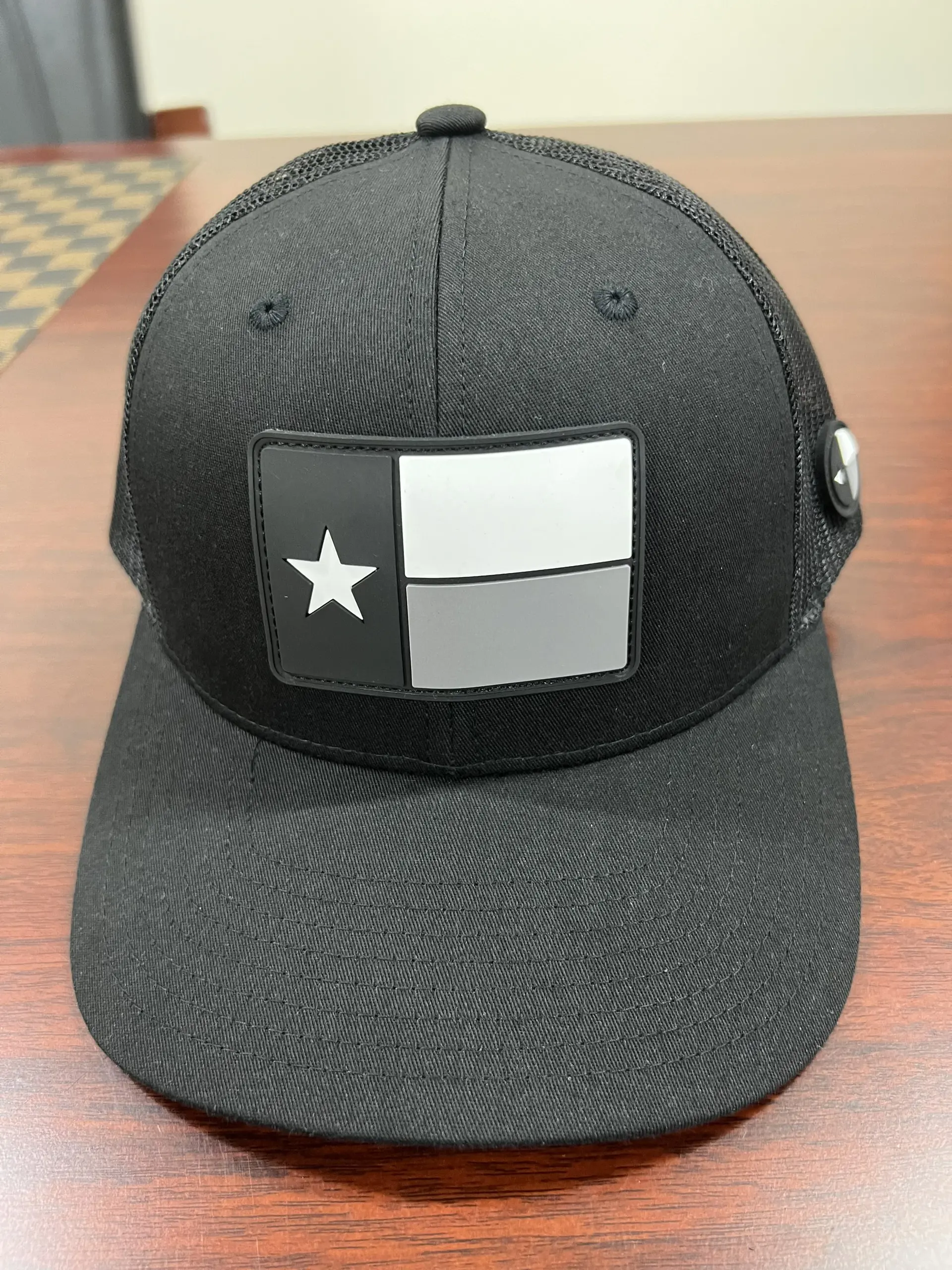 Black/ Neon Green Ricahrdson 113 Shape Real Hats with Custom Rubber Logo PVC in Vietnam Factory Gorras Casquette Headwear 5
