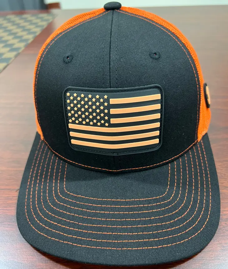 Black/ Neon Green Ricahrdson 113 Shape Real Hats with Custom Rubber Logo PVC in Vietnam Factory Gorras Casquette Headwear 6
