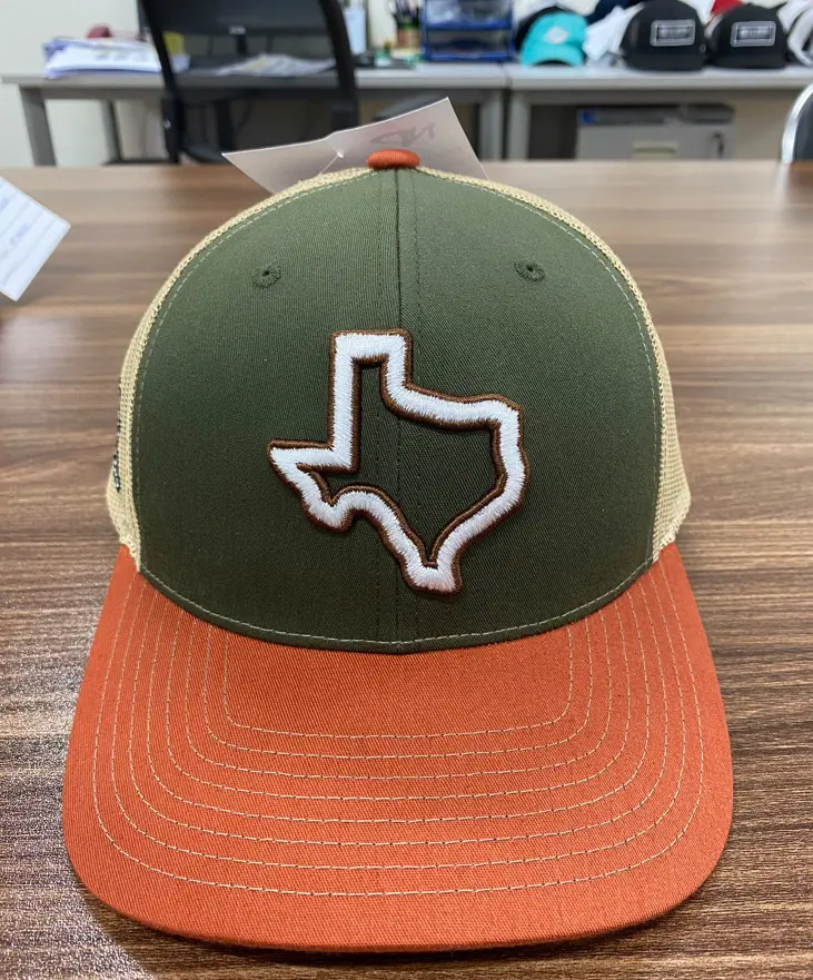 Black/ Neon Green Ricahrdson 113 Shape Real Hats with Custom Rubber Logo PVC in Vietnam Factory Gorras Casquette Headwear 2