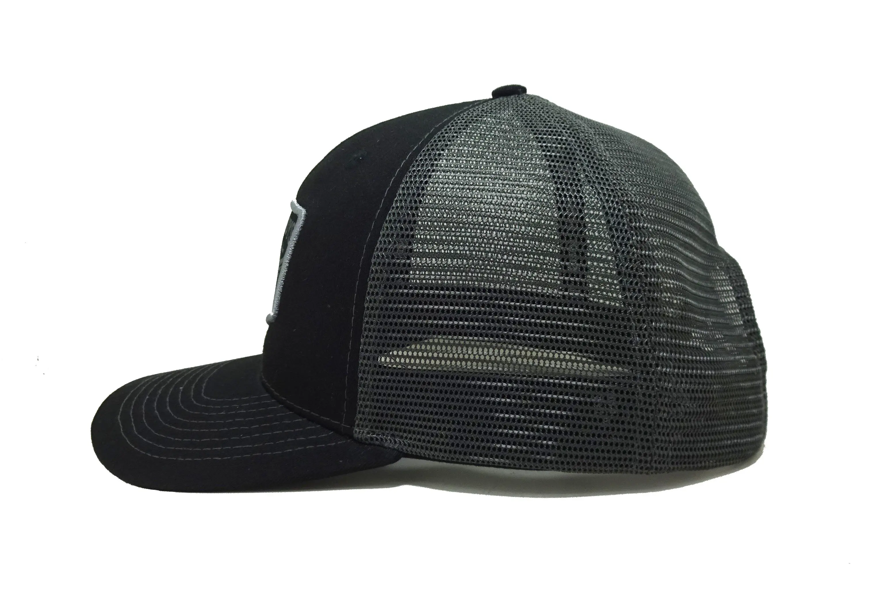 Black Promotional Hat Sport Dad Cap Merrow Logo Trucker Hats Woven Patch Snapback Caps Custom Vietnam Factory 3