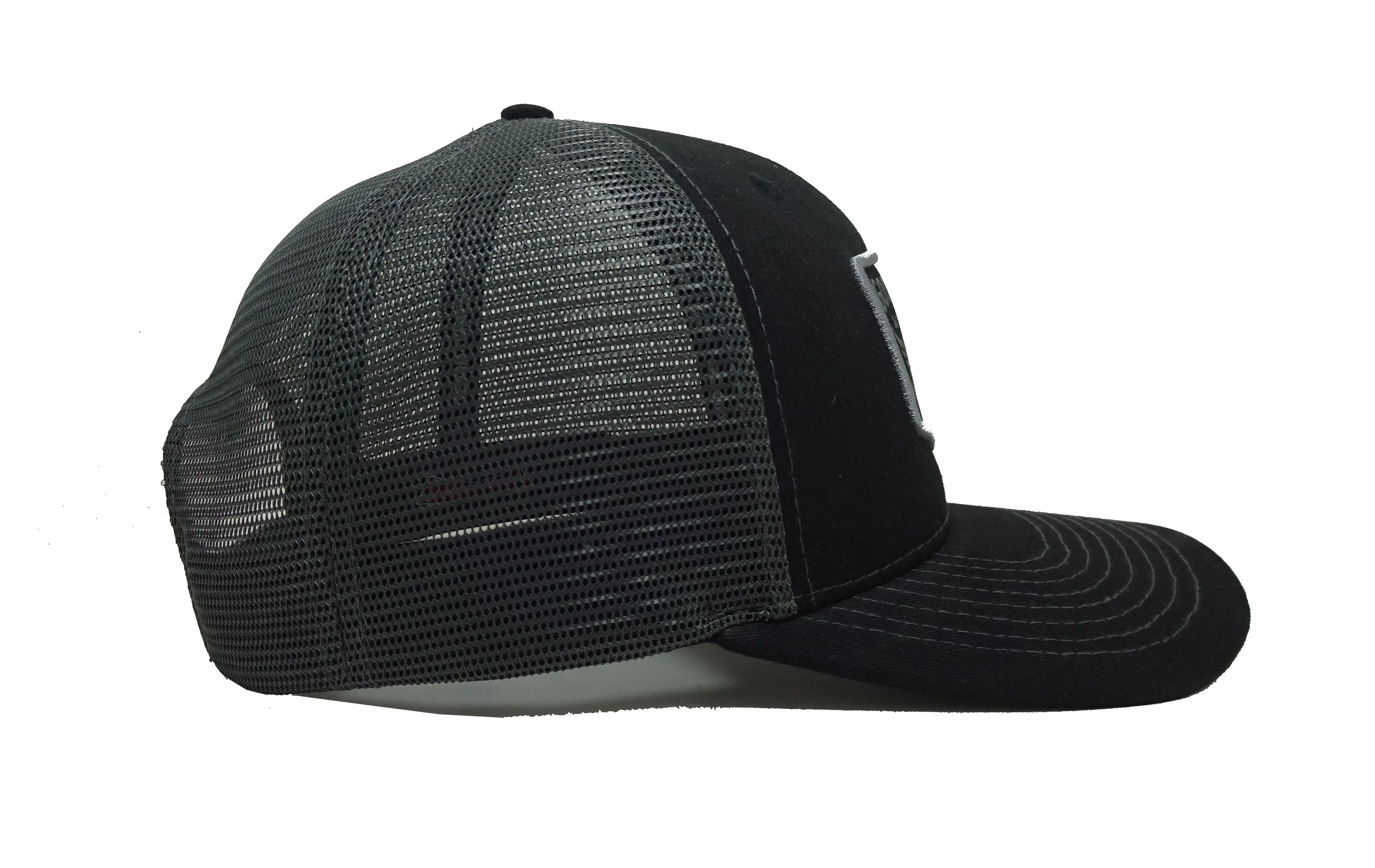 Black Promotional Hat Sport Dad Cap Merrow Logo Trucker Hats Woven Patch Snapback Caps Custom Vietnam Factory 4