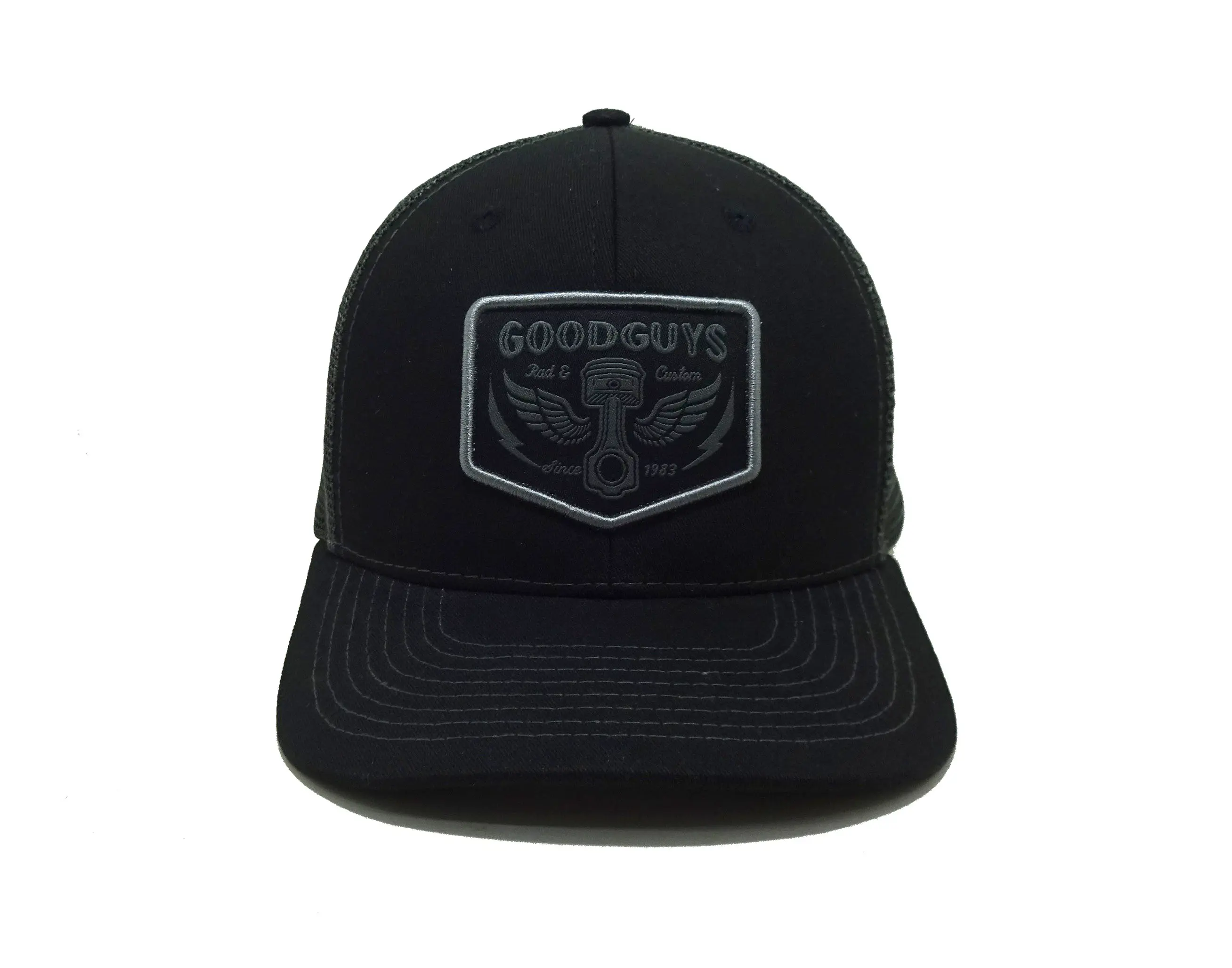 Black Promotional Hat Sport Dad Cap Merrow Logo Trucker Hats Woven Patch Snapback Caps Custom Vietnam Factory 1