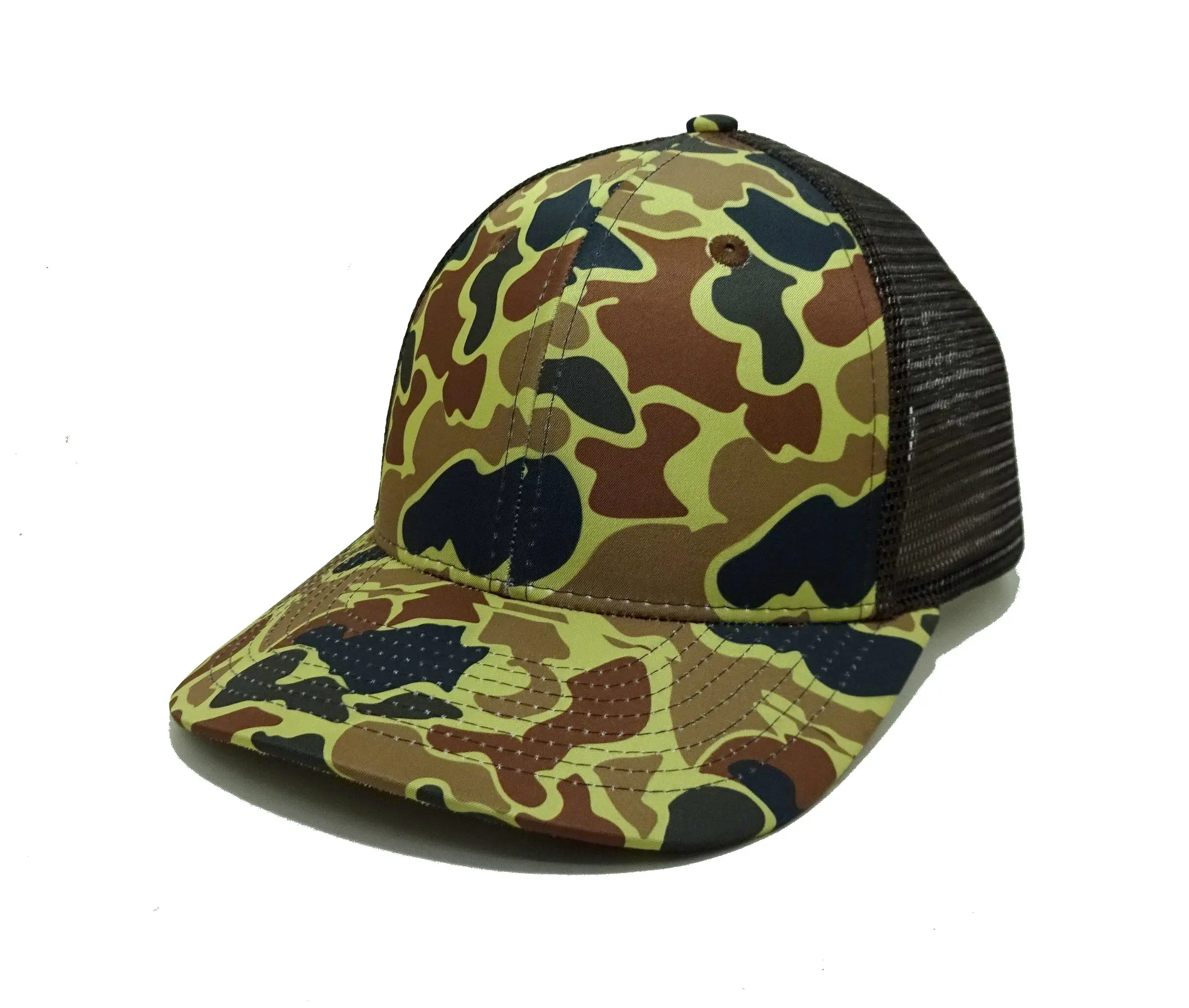 Blank Camo Hat Cap Custom Logo Headwear Trucker Hats With Mesh Camouflage Caps Sport Design Promotional Brand Hat 2