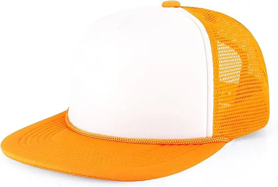 Blank Snapback Cap Hats Adult Vintage Flat Brim Trucker Snapback Caps Foam Mesh Baseball Cap Trucker Hat Custom for Men 3