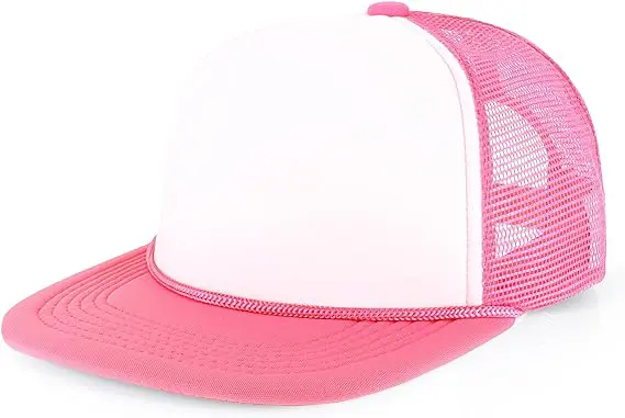 Blank Snapback Cap Hats Adult Vintage Flat Brim Trucker Snapback Caps Foam Mesh Baseball Cap Trucker Hat Custom for Men 4