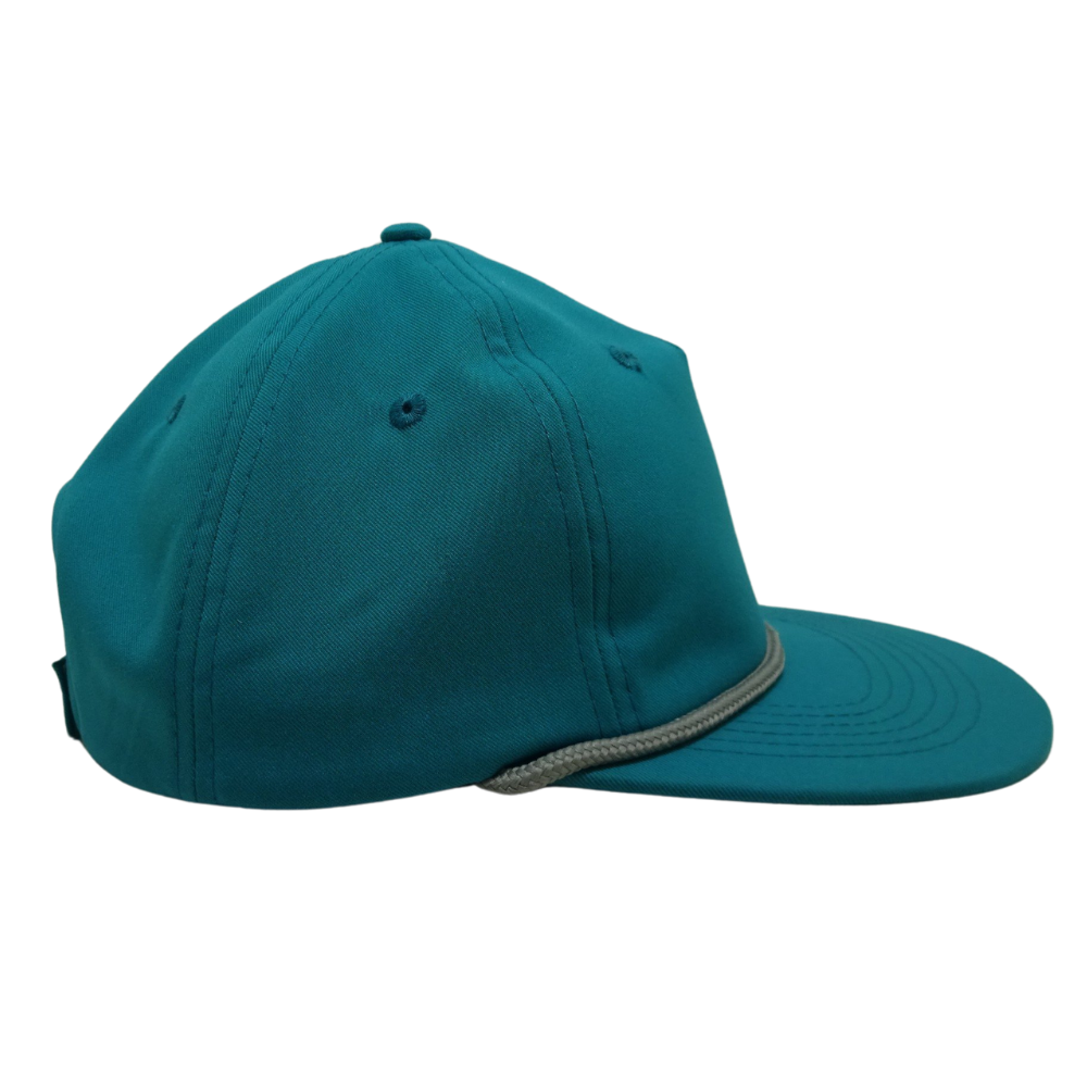 Blank Snapback Flat Brim With Rope Hat Contrast Custom Pattern Embroidery Leather Rubber Patches Wholesale High Quality Factory 5
