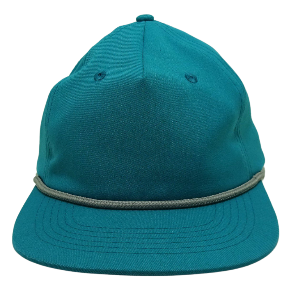 Blank Snapback Flat Brim With Rope Hat Contrast Custom Pattern Embroidery Leather Rubber Patches Wholesale High Quality Factory 2