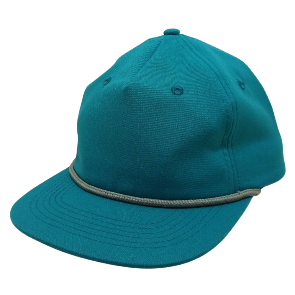 Blank Snapback Flat Brim With Rope Hat Contrast Custom Pattern Embroidery Leather Rubber Patches Wholesale High Quality Factory 3