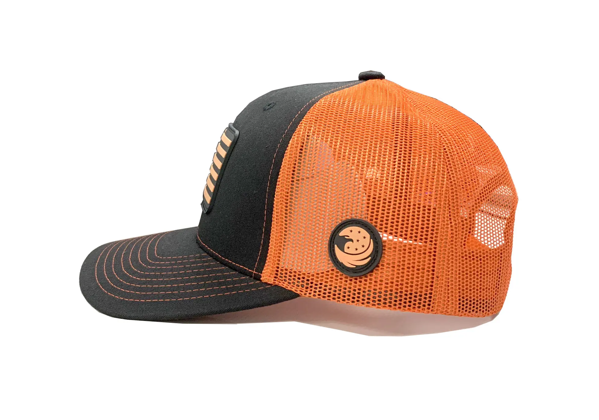 Blaze PVC Logo Trucker Hats Custom Snapback Caps Hat Custom Rubber Patch Vietnam Promotional Hat 2