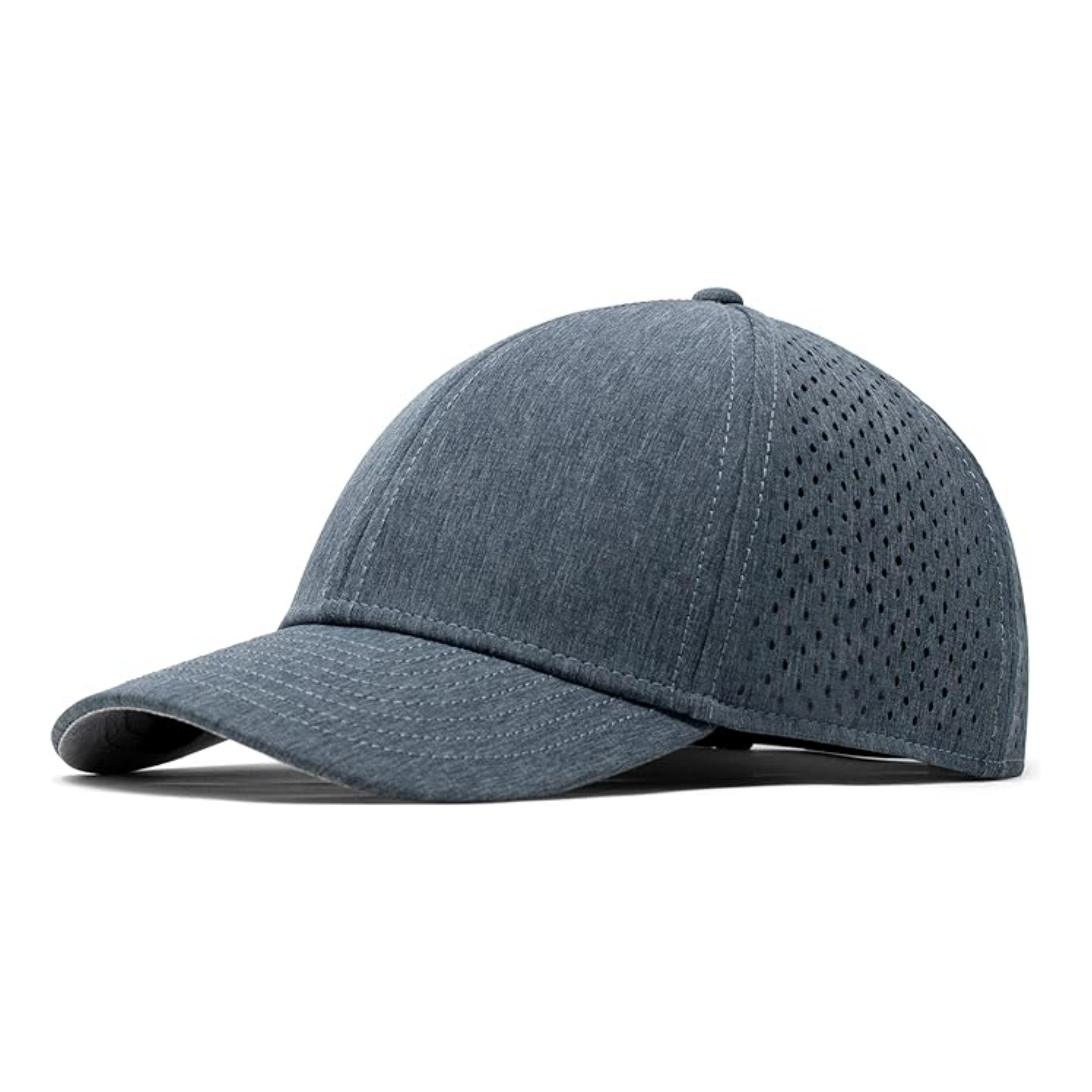 Blue Mesh Golf Trucker Hats Men High End Mesh Trucker Cap Nylon Plain 6 Panel Camp Hats Outdoor Waterproof 1