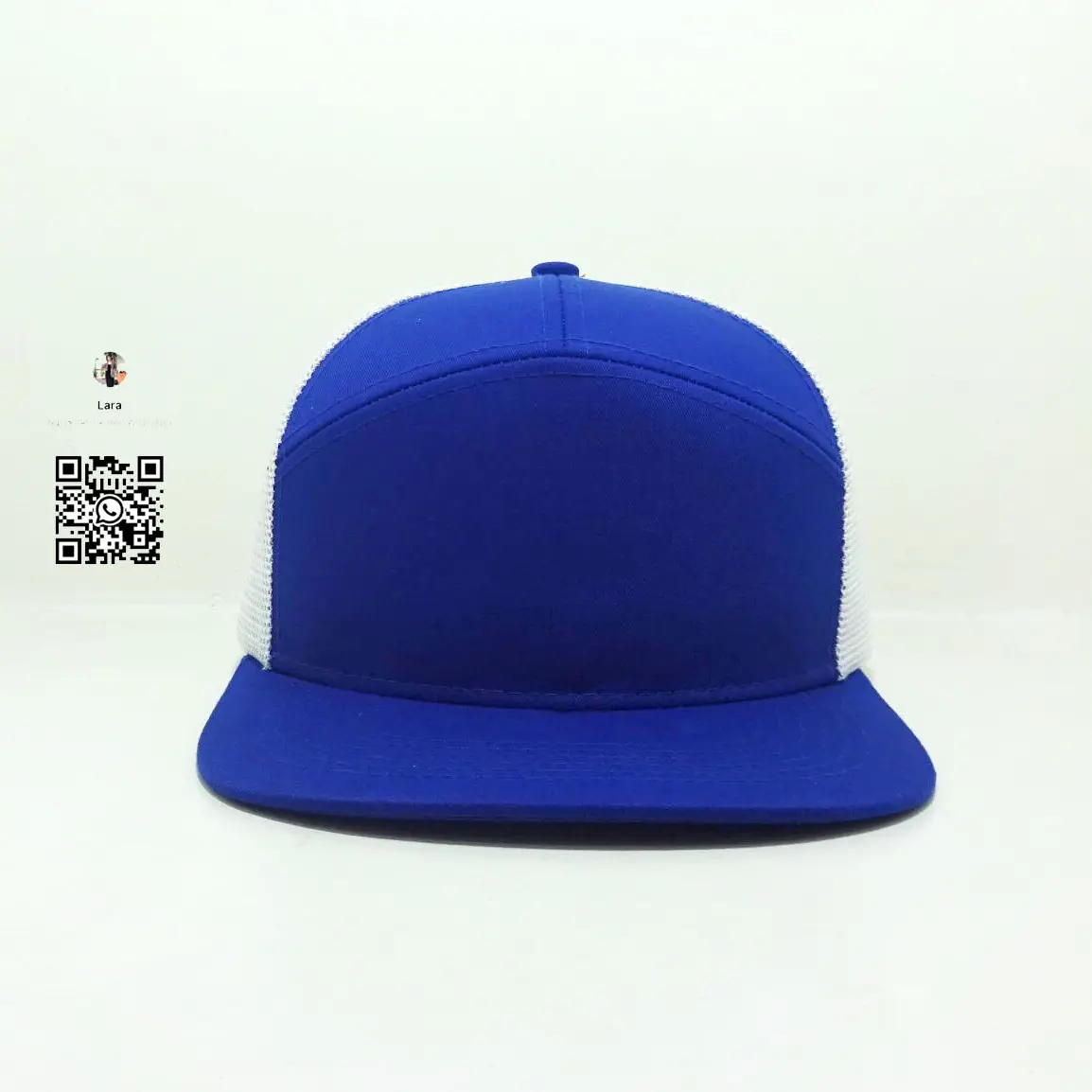 Blue Trucker Hat 7 Panels Cap for Man Customized Design Logo Hats Snapback Caps Vietnam Promotion Gorras 1