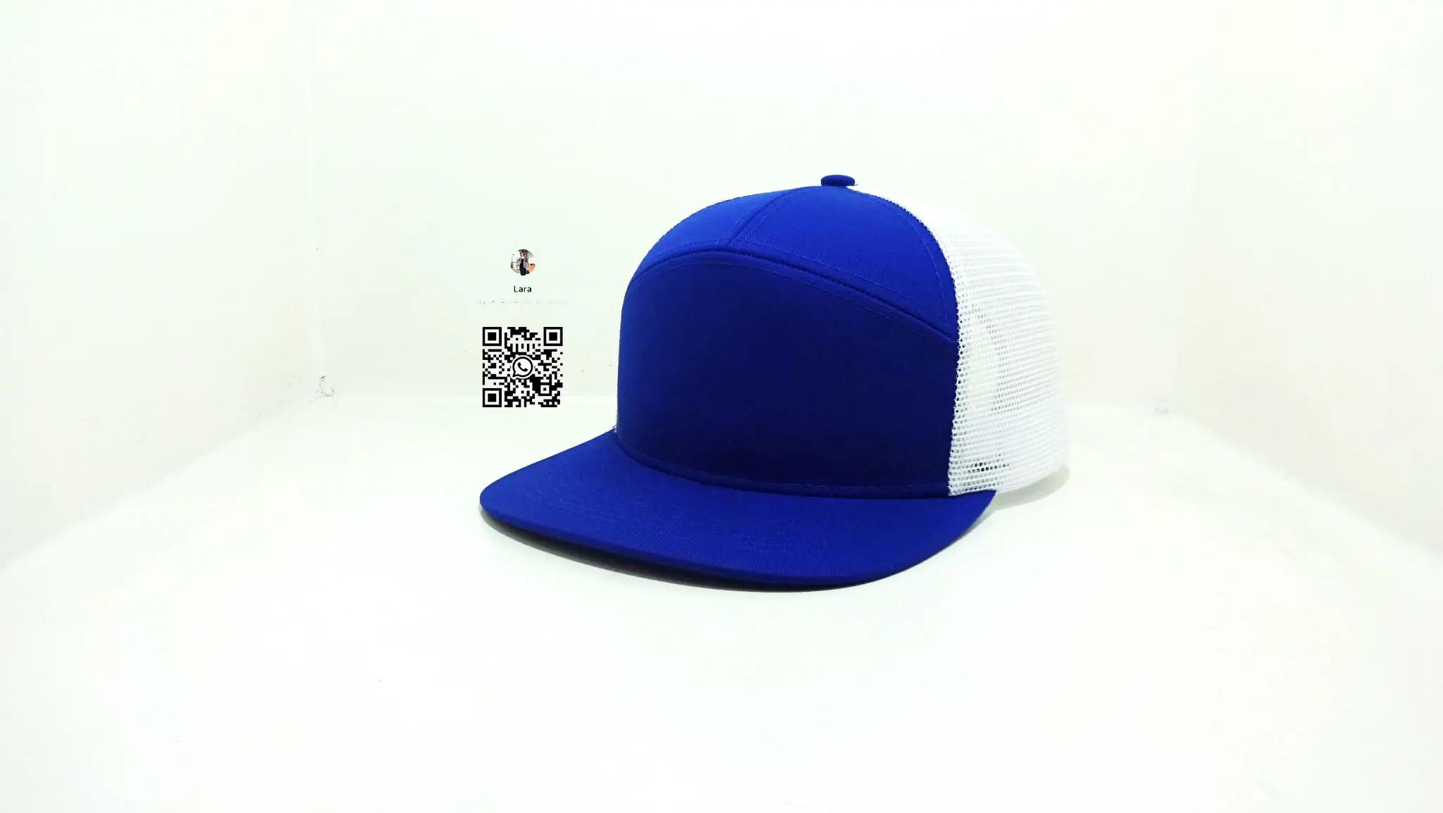 Blue Trucker Hat 7 Panels Cap for Man Customized Design Logo Hats Snapback Caps Vietnam Promotion Gorras 3