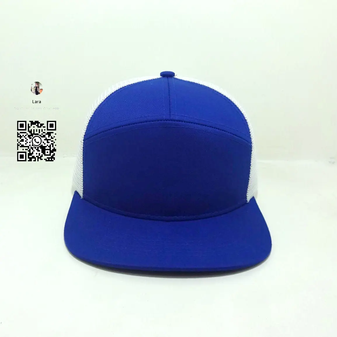 Blue Trucker Hat 7 Panels Cap for Man Customized Design Logo Hats Snapback Caps Vietnam Promotion Gorras 2