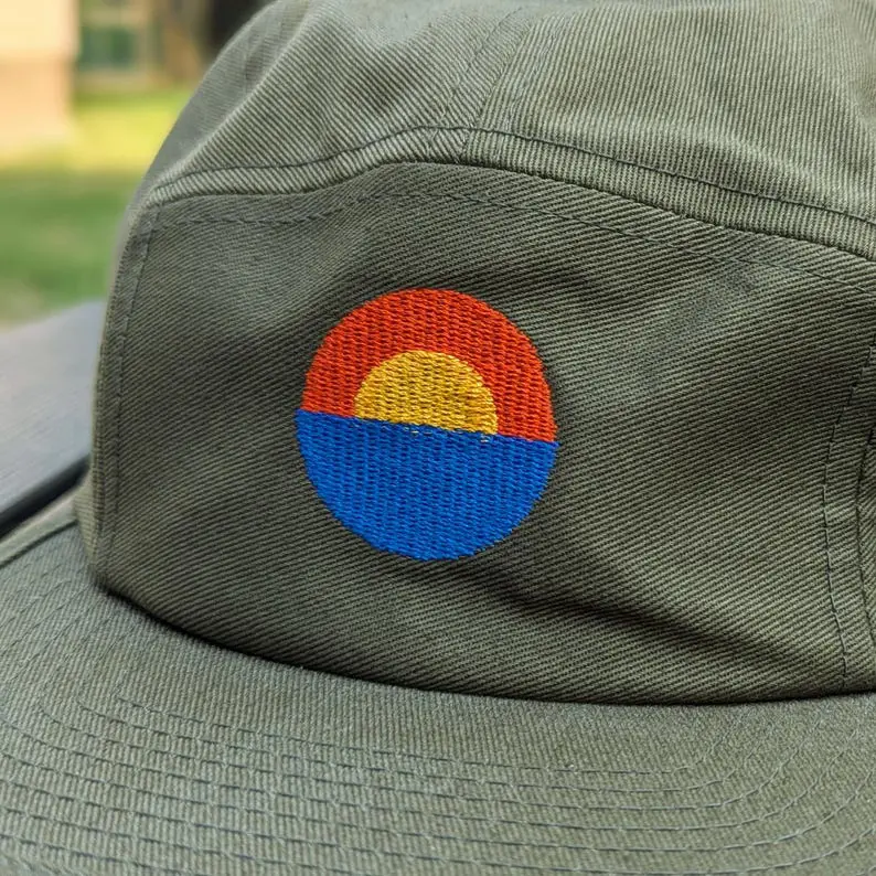 Breathable 5 Panel Camper Cap Vietnam Made Flat Brim Custom Embroidered Hat For Unisex Streetwear Camping Hiking Promotion L01 4