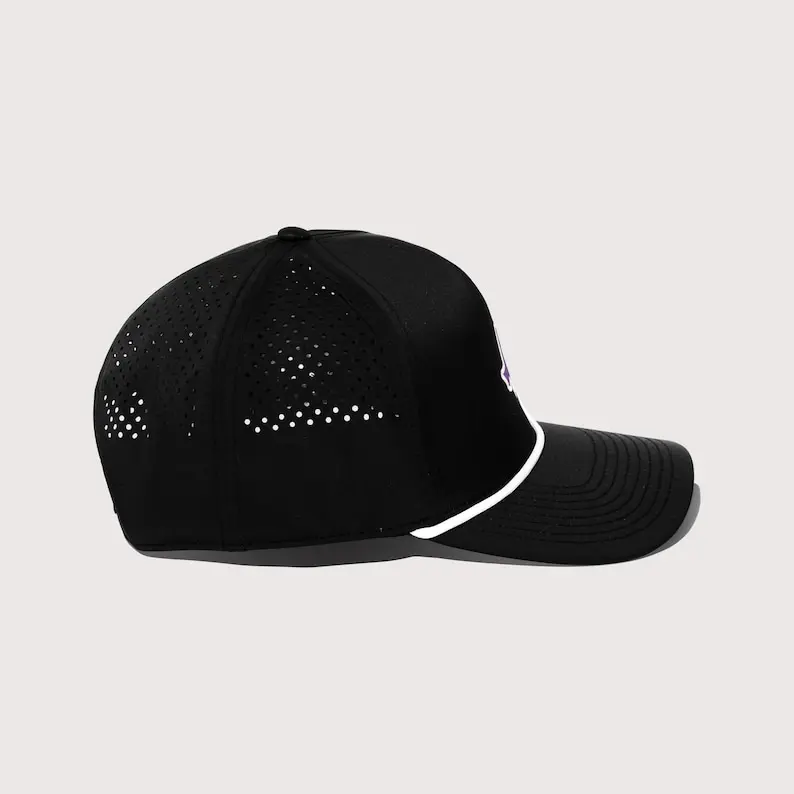 Breathable Cut Holes Mesh Baseball Hat With Woven Patch Custom Logo Vietnam Made Rope Caps For Golfer Men Women Promotion L01 5
