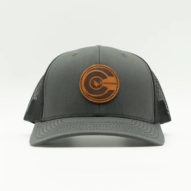 Breathable Mesh Back Trucker Hat With Leather Patch Vietnam Made High Quality OEM Custom Cap For Unisex Outdoor Brand Style L01 4