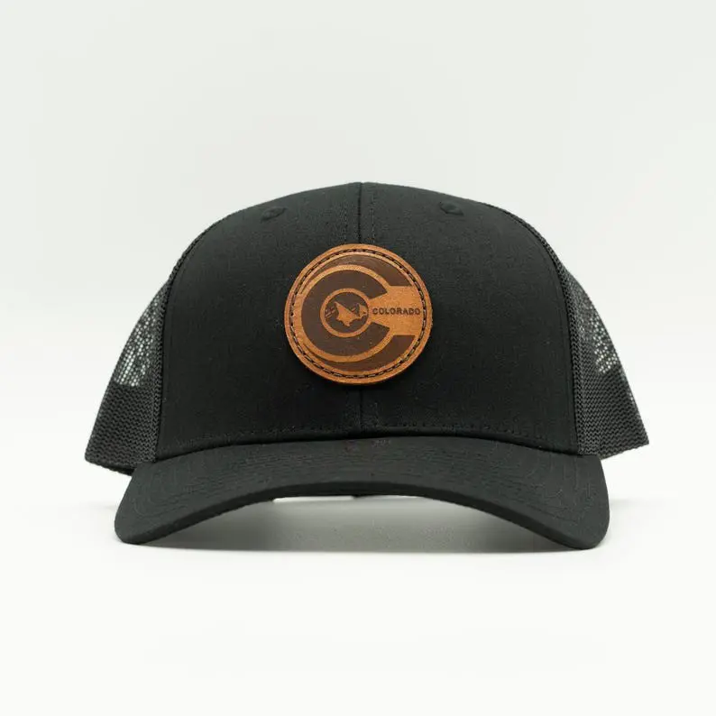 Breathable Mesh Back Trucker Hat With Leather Patch Vietnam Made High Quality OEM Custom Cap For Unisex Outdoor Brand Style L01 5