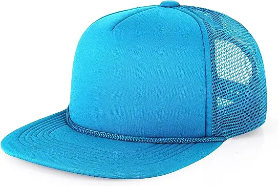 Bright Color Plain Men Women Foam Mesh Sport Trucker Cap Hats Custom Patch Neon Trucker Hat Snapback Caps 2