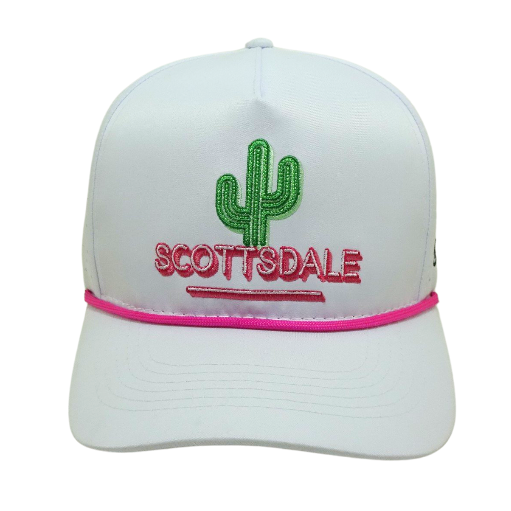Bulk Order 3D Cactus Embroidery 5 Panel Laser Cut Hole Perforated Mesh With Rope Structured White Pink High Quality Factory 2