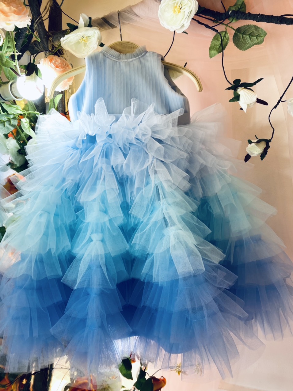 9 - Layer Luxury Princess Dresses Variety Beautiful Color using for Baby Girl Pack In Plastic Bag Hot Selling Made in Vietnam Manufacturer
