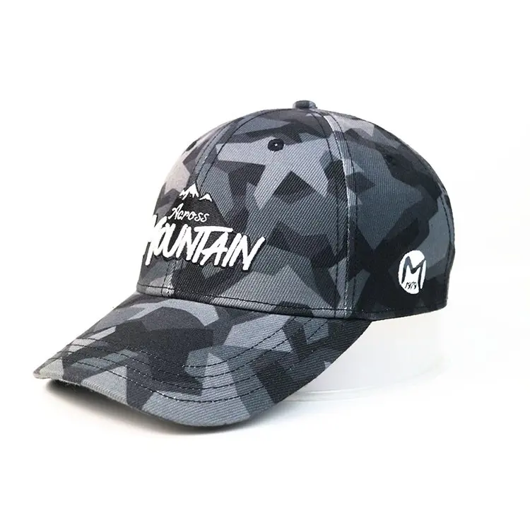 Camo Hat Wholesale Products Baseball Caps Custom Logo Adjustable 6 Panels High Quality Low Profile Sports Cap Baseball Cap 2