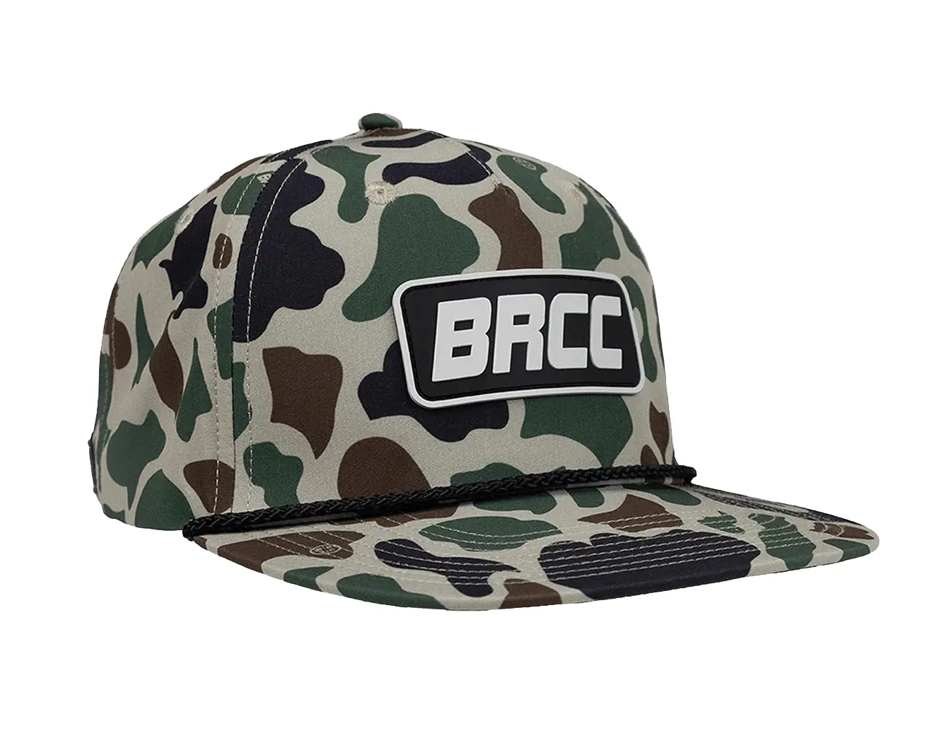 Camo Sports Cap Wholesale Products Snapback Cap Hats with Custom Logo 5-Panel Flat Brim High Quality Medium Profile Snapback Cap 1