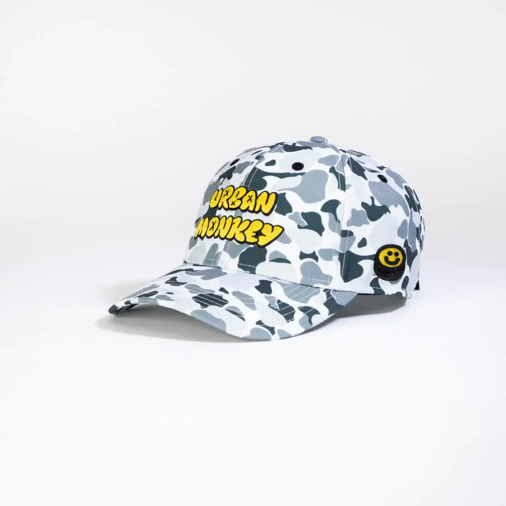 Camouflage 2D Embroidery Adjustable 6-Panel Curved Brim High Quality Low Profile 65% Cotton/ 35% Polyester Fabric Baseball Cap 1