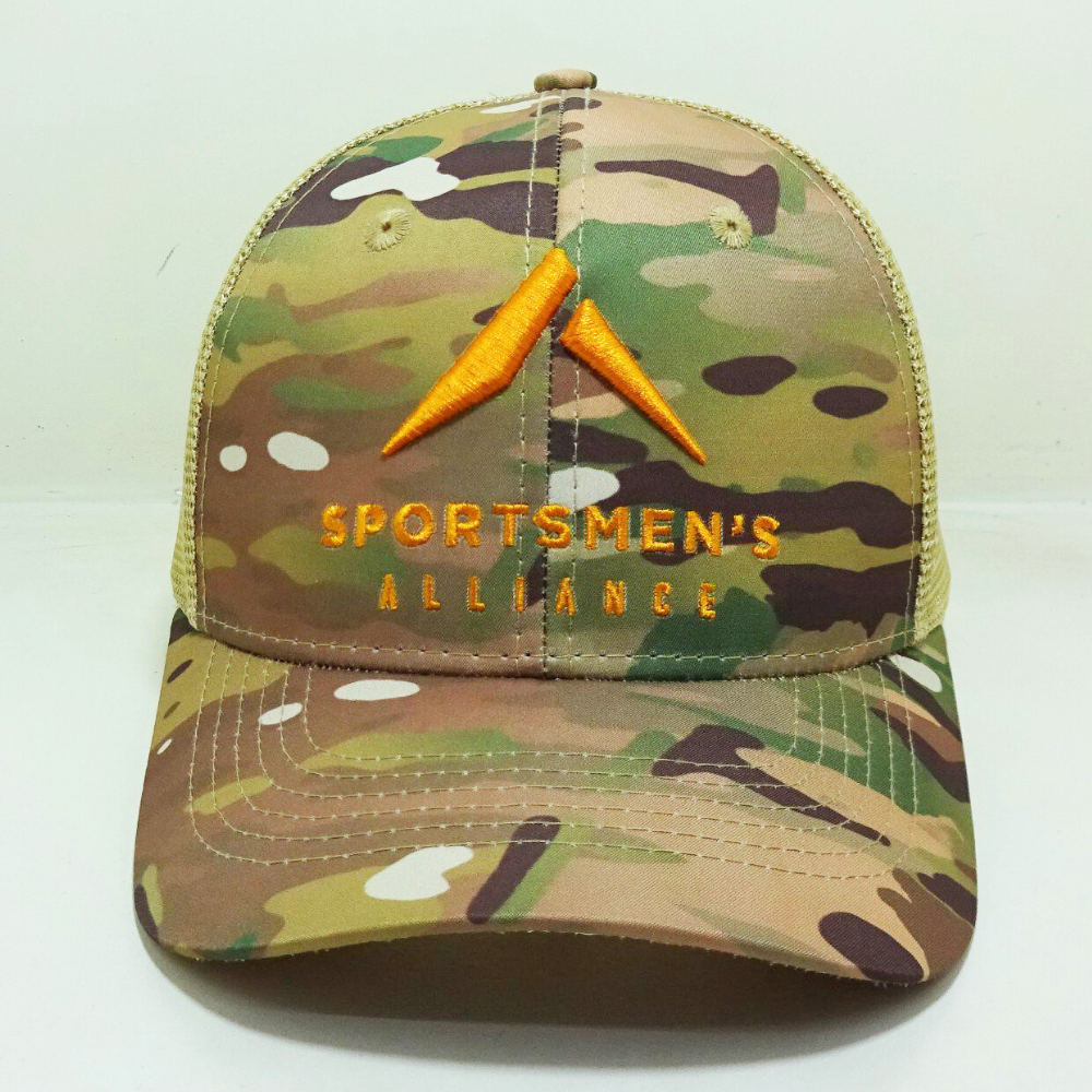 Camouflage/Beige Trucker Hats 6 Panels Structured Caps Gorras Slightly Curved Brim Adjustable Snapback Closure For Outdoor Event 1