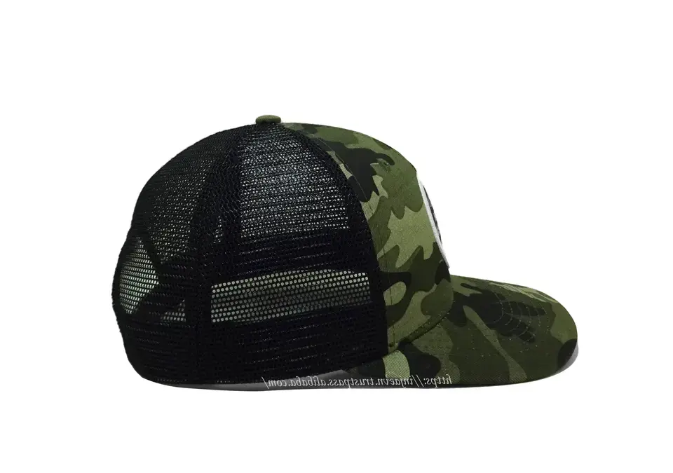 Camouflage Caps with Woven Patch Logo Custom Printing/ Woven Patch/ Rubber Promotional Brand Trucker Mesh Hats 2
