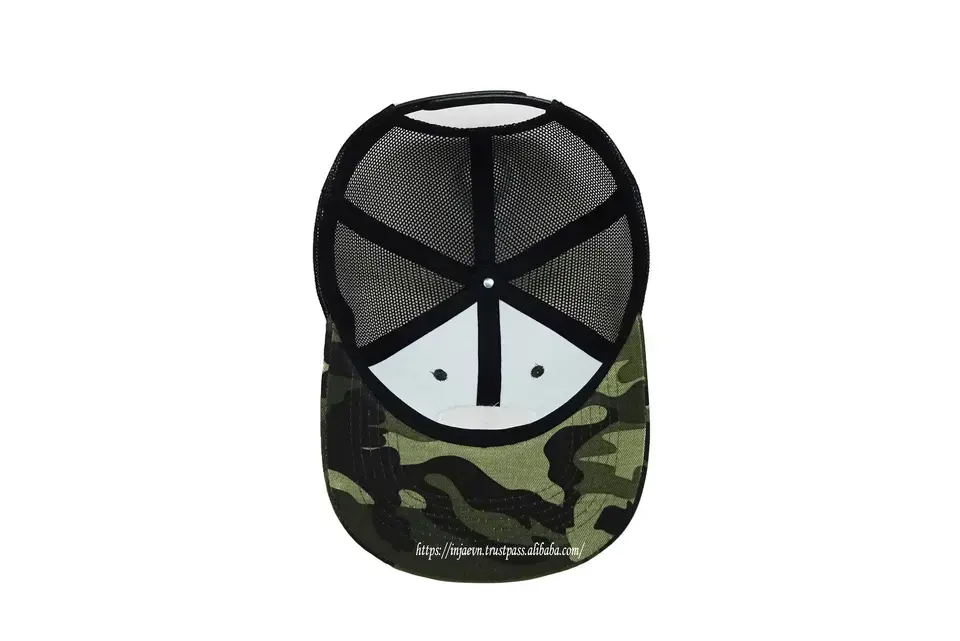 Camouflage Caps with Woven Patch Logo Custom Printing/ Woven Patch/ Rubber Promotional Brand Trucker Mesh Hats 6