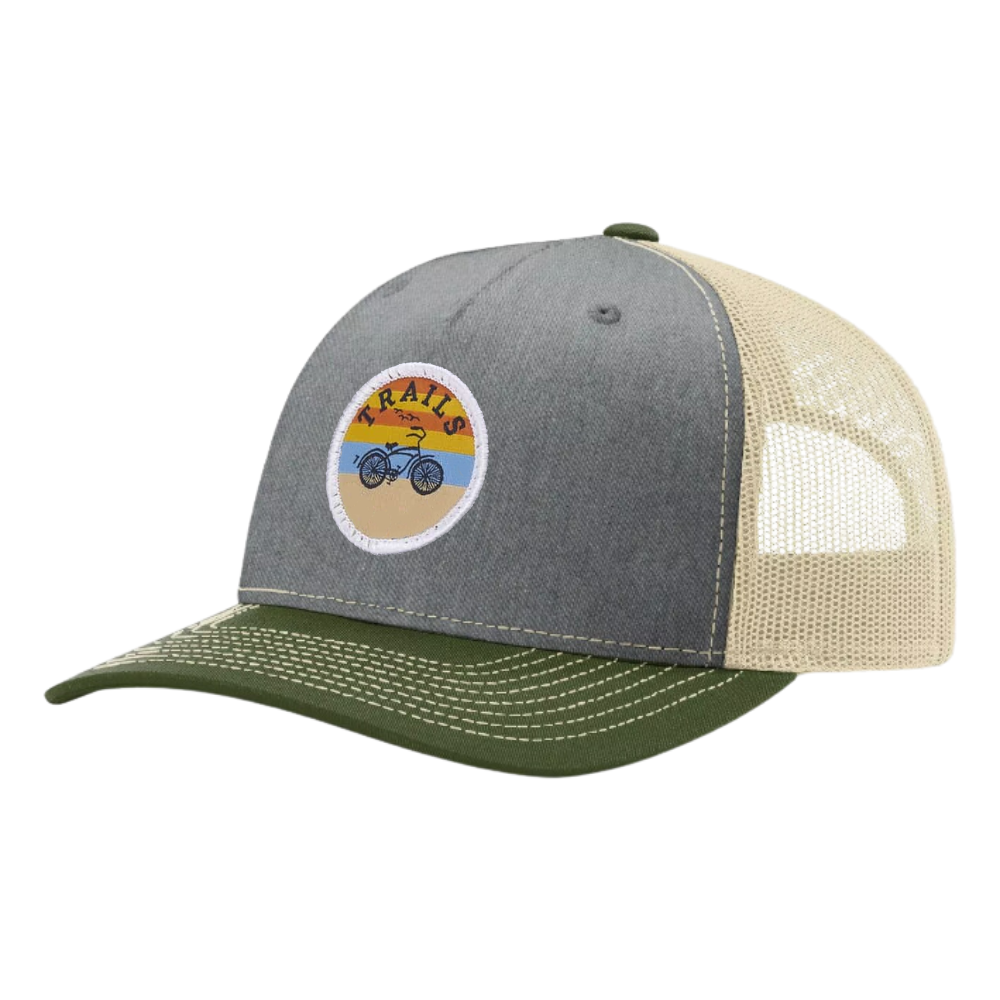 Camouflage Foam Trucker Hat 5 Panel Printed Logo Animal Pattern Custom Mesh Plastic Single Row Buckle Beige for All Ages Unisex 4