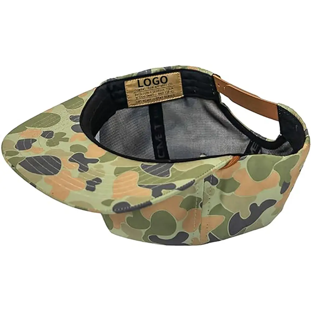 Camouflage Oem Custom High Quality 3d Snapback Cap and Hat Custom Baseball Cap Hat 4