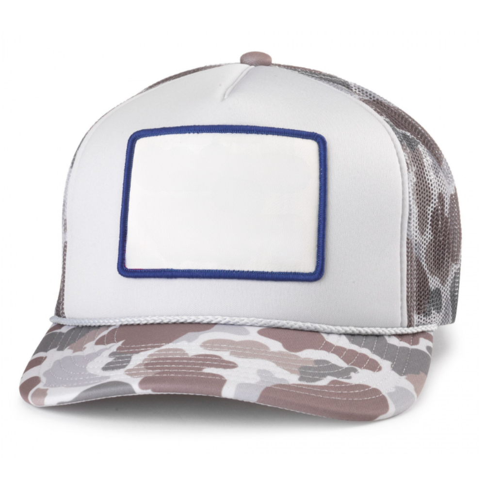 Camouflage Trucker Hat 5 Panel Gorras Embroidered Logo Animal Pattern Custom Mesh Plastic Single Row Buckle Snapback Closure OEM 4